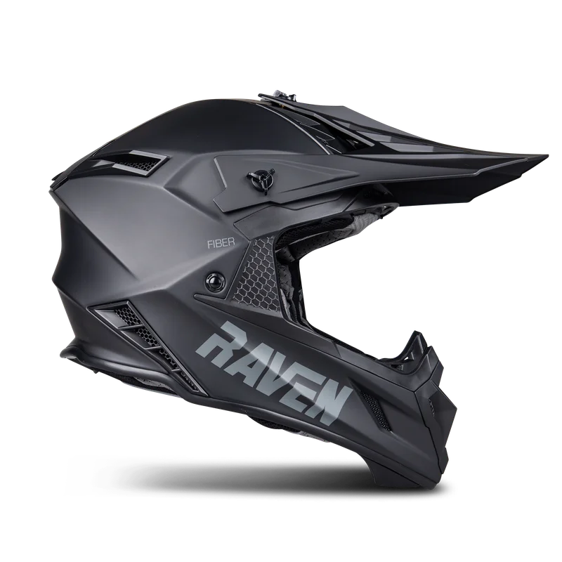 Casque de cross Raven Aspire Evo Noir Mat XL