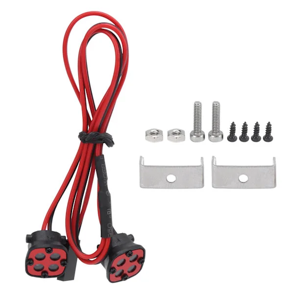 8 LED taklys universelt holdbart RC-biltakspotlight for modellbil klatring RC-bilrød