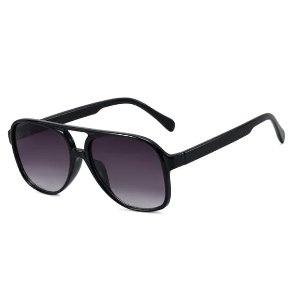YAMEIZE Retro Pilot Solbriller Dame Herre Briller Vintage Oversized Herre Briller Gule Linser Kørebriller Oculos De Sol Masculino