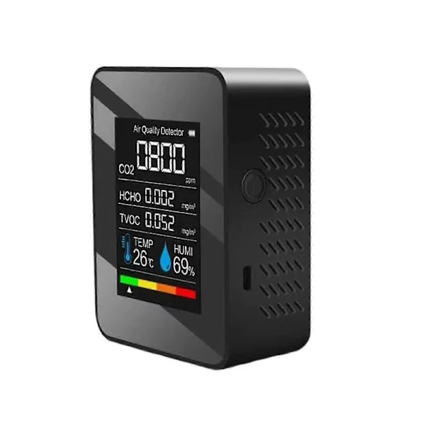 5-in-1 CO2-mittari 400–5000 PPM:n anturi hiilidioksidi-ilmaisimella ilmanlaadun valvontaan jy