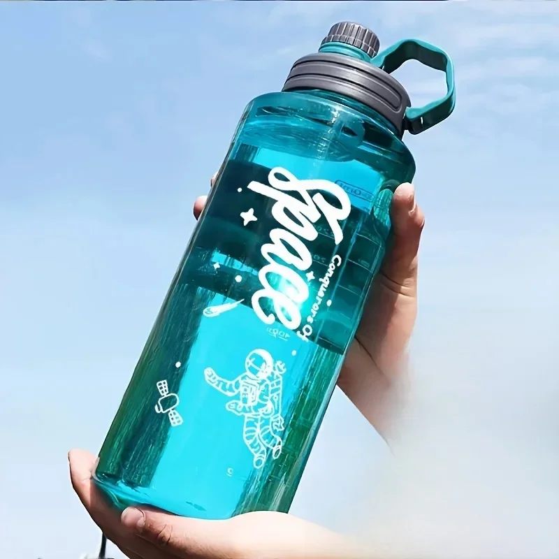 AliExpress - Bouteille d'eau de Sport de grande capacité 2L 3L, avec filtre, tasse d'eau en plastique écologique, bouteille de boisson Portable pour 
