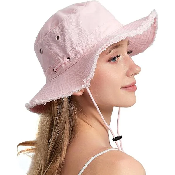 Gajaous Sun Hats for Women Men Wide Brim Garden Hat Foldable Fishing Hat Breathable Cotton UPF 50+ Fishing Hats Hiking Safari Outdoor