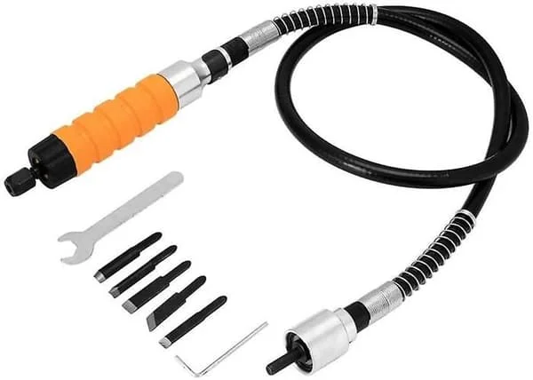 Elektrisk drill, elektrisk slipemaskin, fleksibel aksel koblet til elektrisk meisel, elektrisk graveringsmaskin