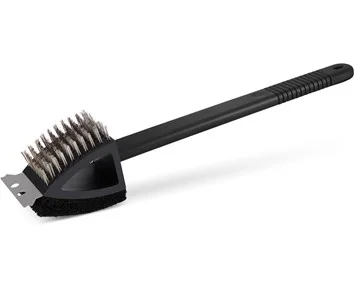 Austin and Barbeque Austin and Barbeque BBQ Brush 3 in 1 - Grillborste 3-i-1 med skrapa, borste och putssvamp
