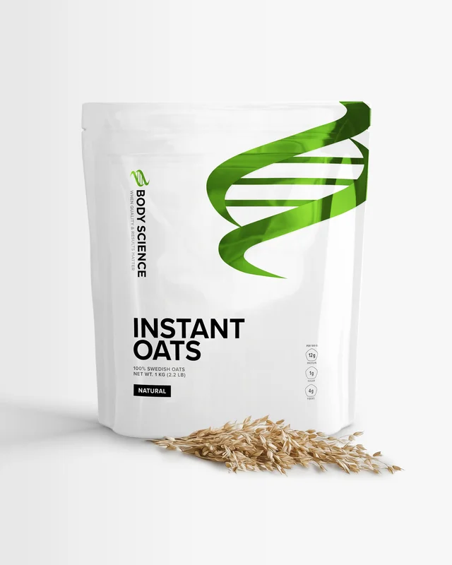 Havremjöl - 1 kg - Body Science Instant Oats - Mellanmål, Bakning, Shakes, Långsamma kolhydrater