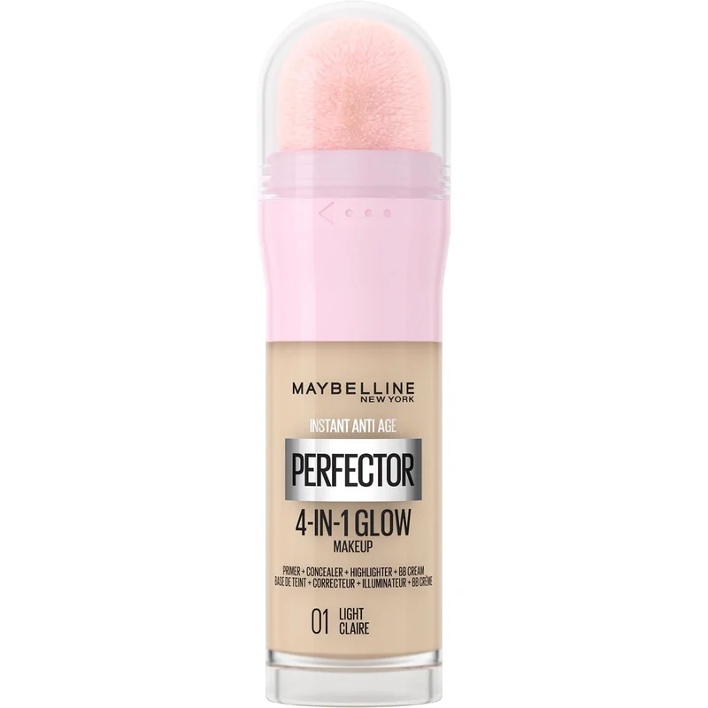 Maybelline New York Instant Perfector 4 In 1 Glow Fondotinta Illuminante E Base Per Trucco Light 20ml - Fondotinta liquido