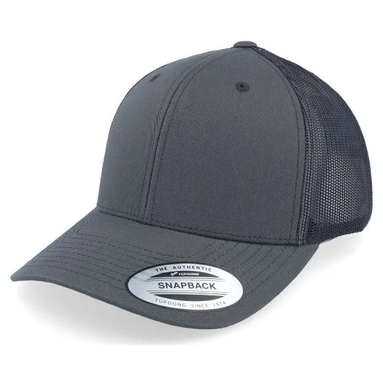 Yupoong - Grey trucker Czapka Z Daszkiem - Dark Grey Trucker @ Hatstore