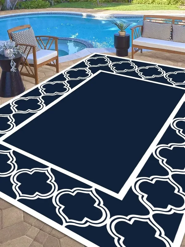AliExpress - Tapis réversible imperméable double face pour l'extérieur, tapis de patio en paille plastique, tapis tissé double couche en PP, tapis de 