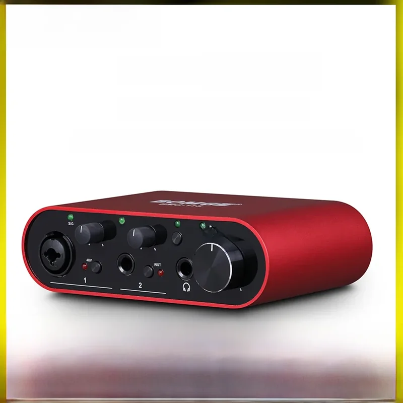 AliExpress - BOMGE BMG-11S USB Focusrite Scarlett Solo Audio Interface Mixer 24 bits/192 kHz Carte son professionnelle et amplificateur casque 
