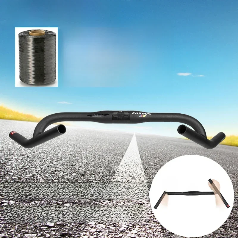 AliExpress - ZNIINO nouvelle Fiber de carbone modifier gravier H guidon grande barre évasée Cycle Cross route vtt guidon de vélo vélo de voyage