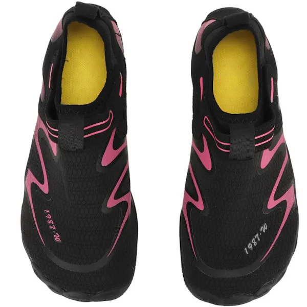 Women's Quick-Drying Water Shoes Outdoor Hiking Non-Slip Creek Shoes Rose Red Size 37