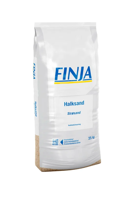 Finja 55562 Strøsand 25 kg, for sklisikring, Kjemisk teknisk