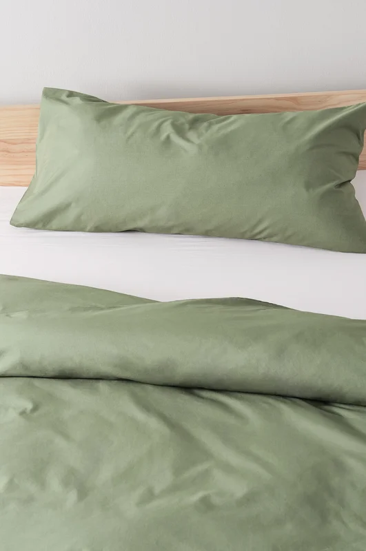 Jotex - Percale Örngott 50x90 Cm - Ekologisk Khaki ZACK - Köp Örngott hos Jotex