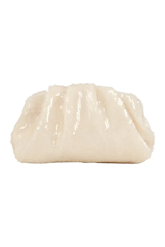 Sequin Clutch bag Cream