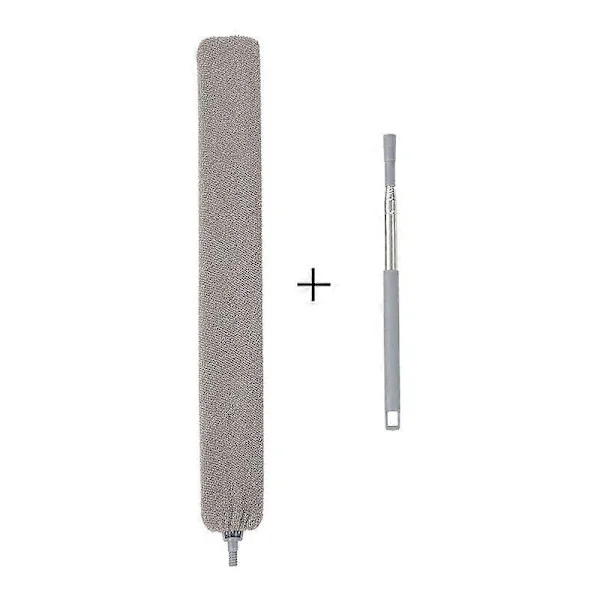 Teleskopisk dammvippa med rostfritt stålhandtag - BRVie Mikrofiber Dammvippa Tvättbar och Flexibel