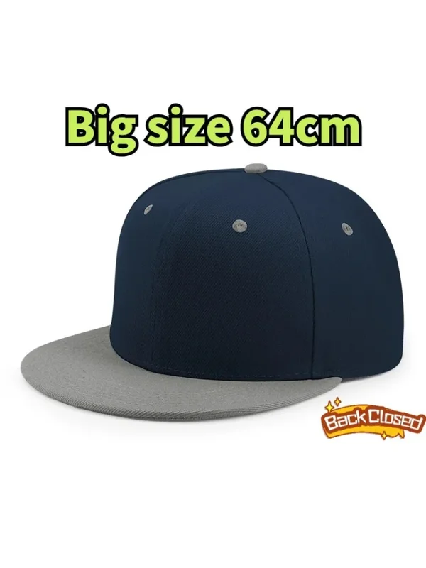 AliExpress - Casquette de baseball ajustée pour femme, casquette de skateboard à dos fermé grande taille 64 cm, casquette snapback homme XXL grande 