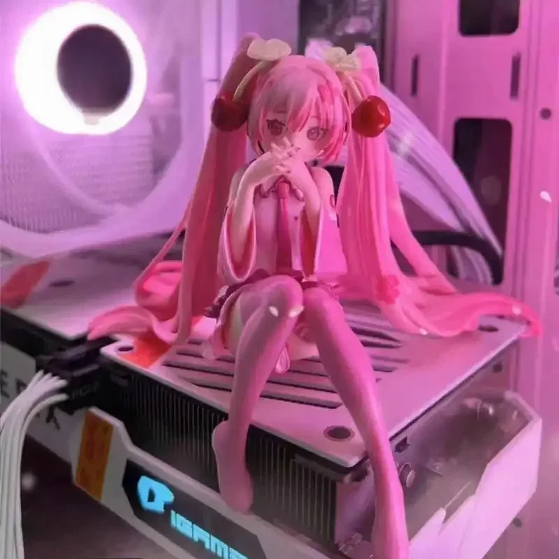 AliExpress - Heiße Hatsune Miku Anime Figur Rosa Kleid Modell Actionfiguren Spielzeug Kirsche rosa PVC Kirschblüte Dekoration sammeln Modell Geschenke