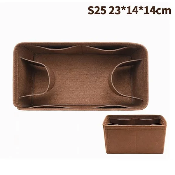 Veskeorganisator Filt Stoff Innlegg 25 30 35 Sminke Håndveske Kaffe Stil