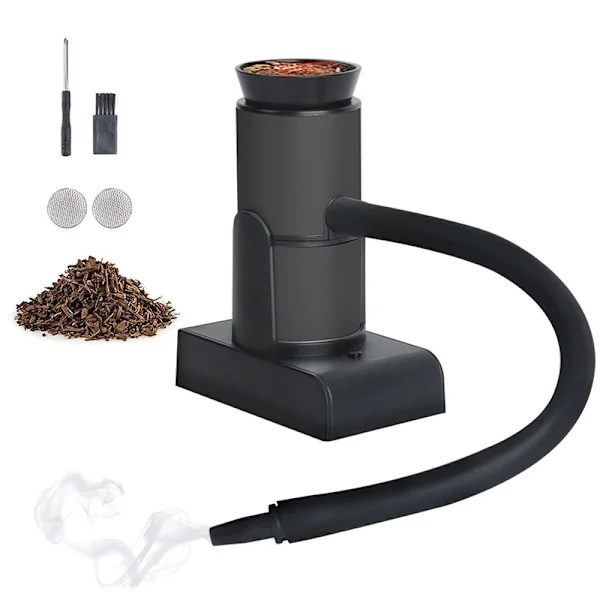 Bærbar røykepistol for cocktail med trespon, håndholdt røykinfusor, innendørs matrøyker for kjøtt, drikke, ost, grill, pizza, laks, sous vide