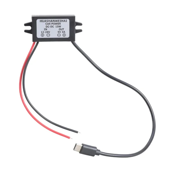 [KK]12V, 24V to 5V USB C Converter Compatible with Vehicle Use with 15W Output Compatible with Charging Electronics in Vehicles and Motorcycles
