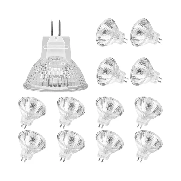 Mr11 halogenlampor (12-pack), Gu4 halogenlampa 12v 20w, Mr11 Gu10 dimbar lampskärm för taklampa
