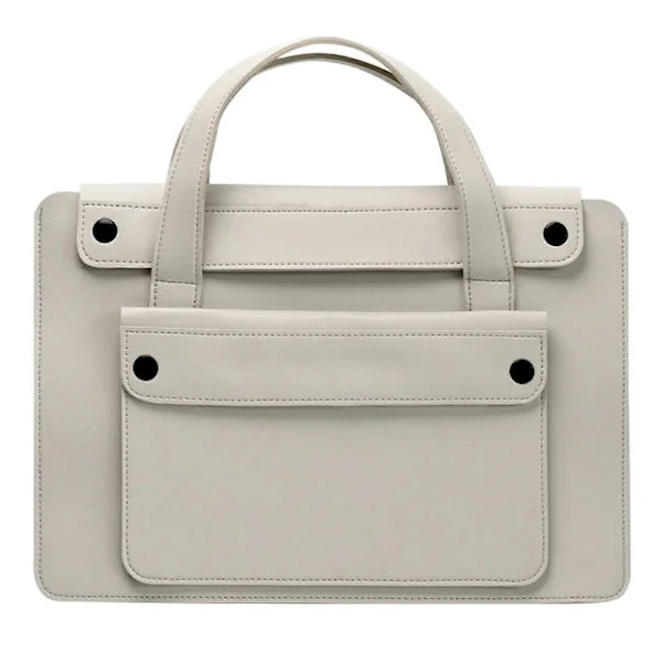 Laptop Bag with Padded Handle for Comfortable Carrying, Compatible with 14-inch 16-inch Laptops, Storage Bag, Lightweight, White 14" White 14"