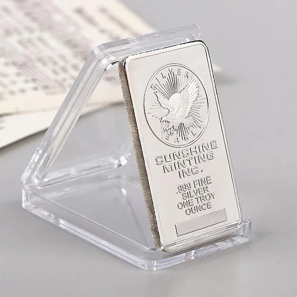 USA Schweiz 1 Oz Sølvbarre Møntsamling