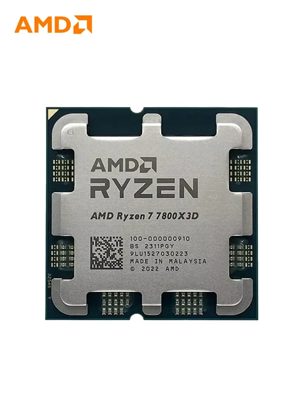 AliExpress - Processeur AMD Ryzen 7 7800X3D R7 7800X3D 5,0 GHz 8 cœurs 16 threads Processeur CPU 5 nm 96 Mo Socket AM5 Carte mère 7800X3D
