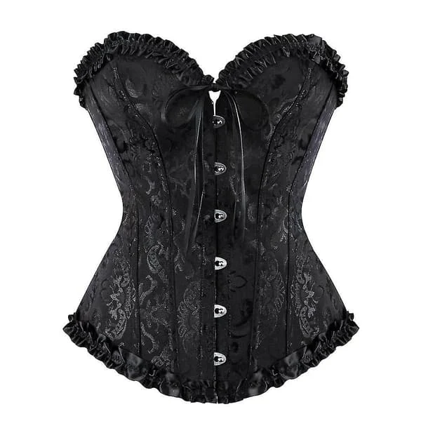 Sexede korsetkjoler til kvinder Plus Size Kostume Overbust Burlesque Korset og Mini Nederdel Sæt Tutu Korset kun Korset