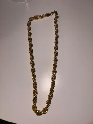 Cordell halsband (Guld 10mm 60cm)