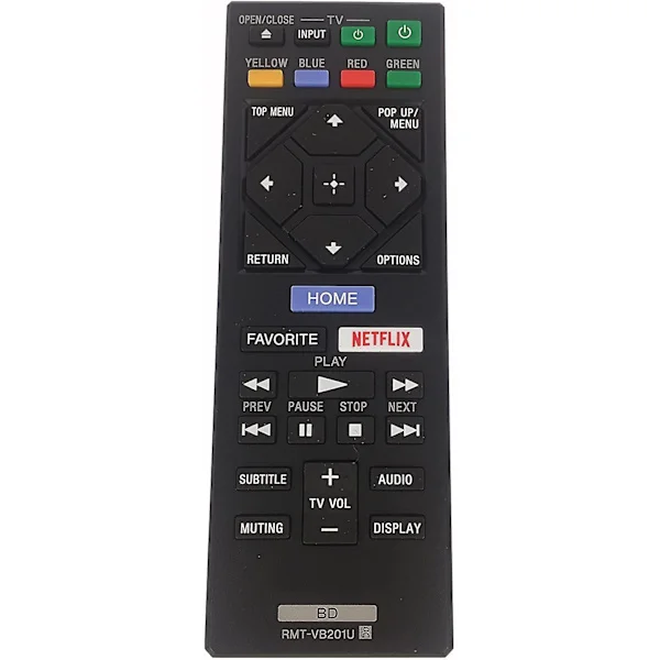 RMT-VB201U Fjernbetjening til Sony Blu-ray DVD-afspiller Fjernbetjening BDP-BX370 BDP-S1700 BDP-S3700