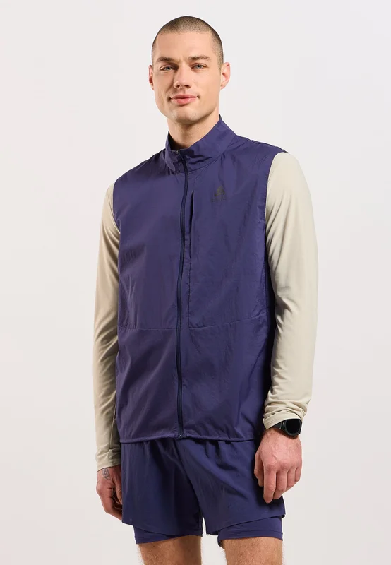 Odlo Men's Zeroweight Running Vest, L, blue