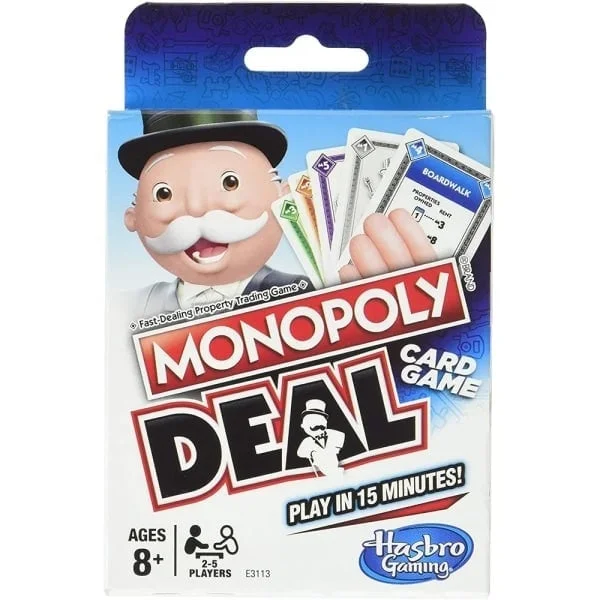 Hasbro Monopoly Deal Sininen Laatikko Englanninkielinen Korttipeli Perheen Hauska Viihde Lautapeli Hauskat Pokerikortit Lasten Lelut Vaaleanharmaa