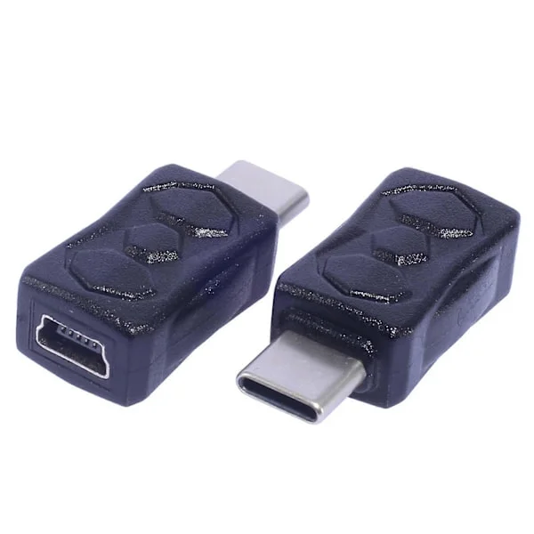 2st Universal Mini USB Hona till USB C Hane Konverter Adapter för Surfplattor Telefoner