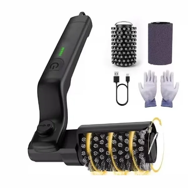 Electric Rotating Grill Brush for Outdoor Grill, 3-Speed Control, 304 Stainless Steel BBQ Grill Brush with No Bristles Falling Off, 90 Min Extended