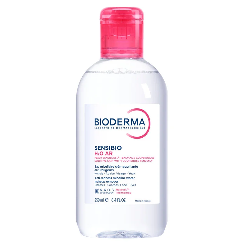 BIODERMA Sensibio H2O AR Acqua micellare struccante anti-rossore 250ml - Acqua detergente viso