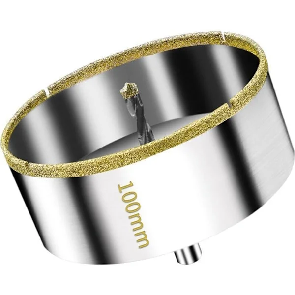 100 mm diamant hullsag med styrebor – Ideell for fliser, glass, keramikk, marmor og granitt