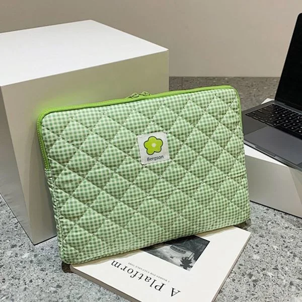 Laptopfodral Väska 13 TUM GRÖN RUTIG GRÖN RUTIG 13tumGrön Pläd 13tumGrön Pläd 13inchGreen Plaid