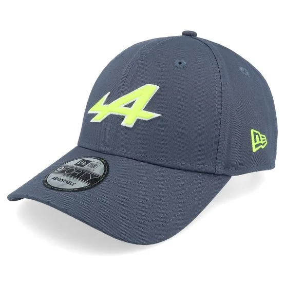 New Era - Gris adjustable Gorra - Alpine F1 25 Seasonal Pop 9FORTY Steel/Neon Adjustable @ Hatstore