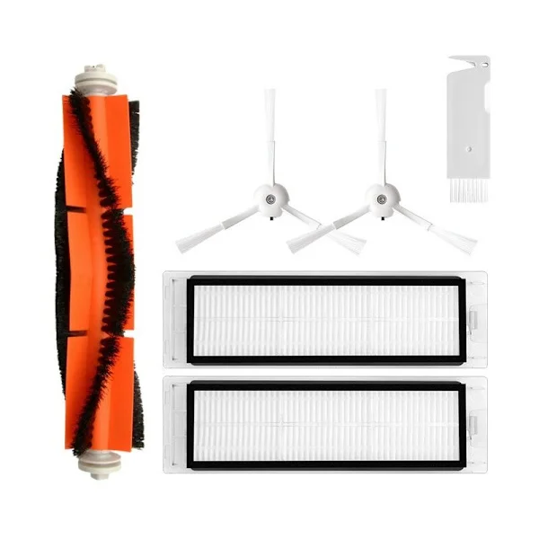 6 st Dammsugarrobot Tillbehör Set Kompatibelt med Xiaomi Roborock S5Max/S6Pure/E5, Flerfärgad