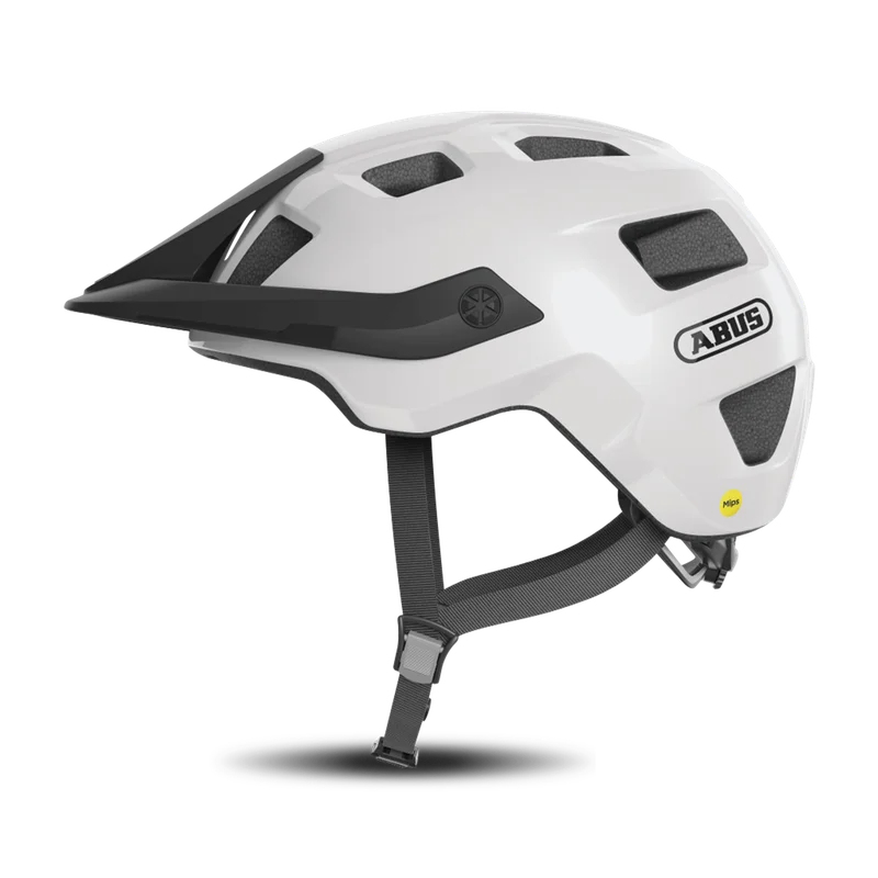 MTB-Hjelm ABUS MoTrip MIPS Skinnende hvit S