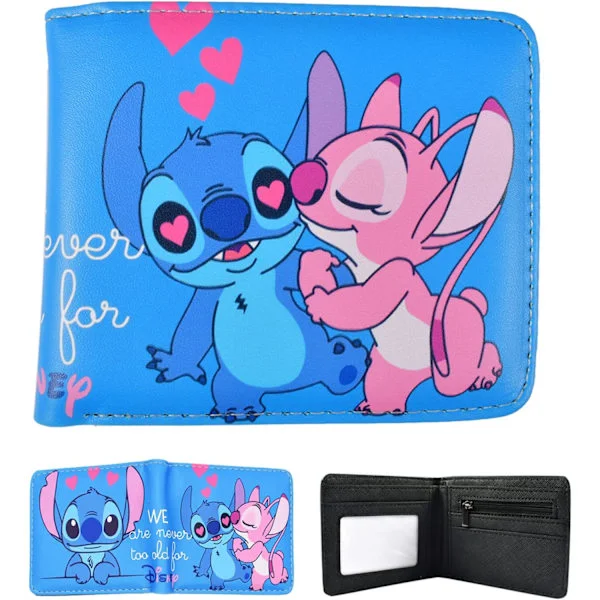 Lasten lompakko, sarjakuvalompakko, Stitch-lompakko, kolikkolompakko, lapsille, pojille, tytöille, teini-ikäisille, aikuisille, anime- ja pelifaneille