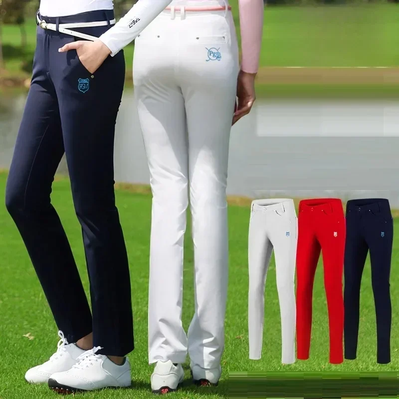 AliExpress - Envoyer une ceinture PGM-Pantalon ultra-fin pour femme, pantalon de golf et de tennis, haute élasticité, surintendant, respirant, mince, 