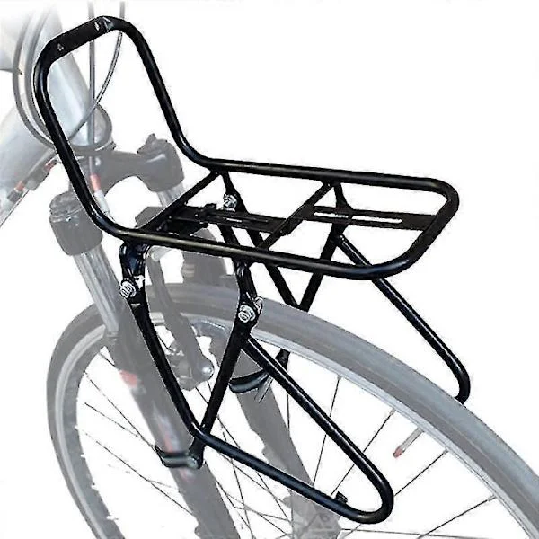 Front Bicycle Rack, Steel Carrier Touring Rack 15 kg Capacity Mountain Bike Road Bike Rack