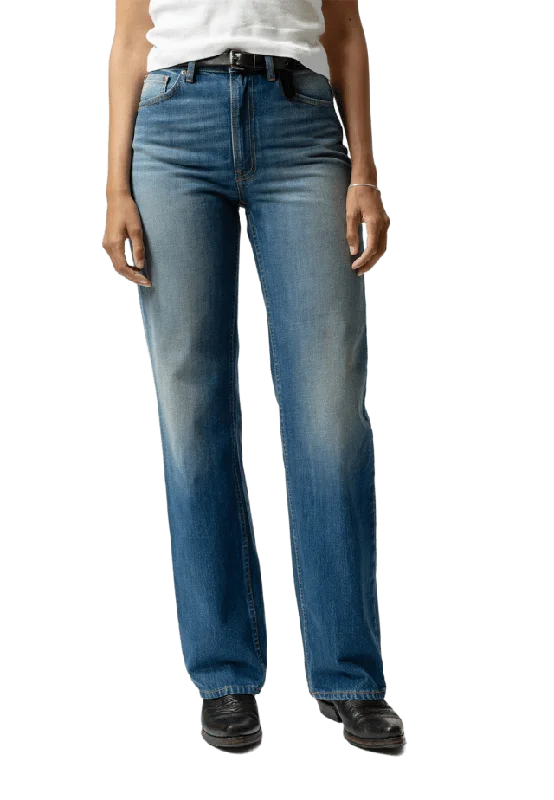 Nudie Jeans Clean Eileen Hazy Horizon Dam Blå W29/L32