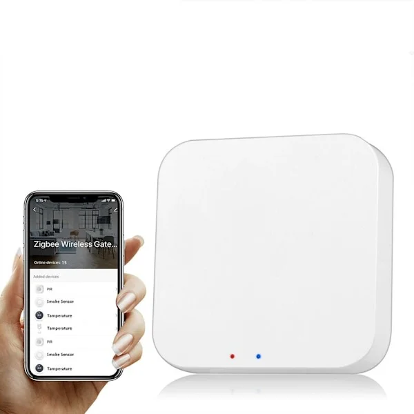 Smart Trådløs ZigBee Gateway, Tuya ZigBee Smart Gateway Hub, Smart Life APP Trådløs Fjernbetjening, til Alle Tuya ZigBee 3.0 Smartprodukter, Tuya S