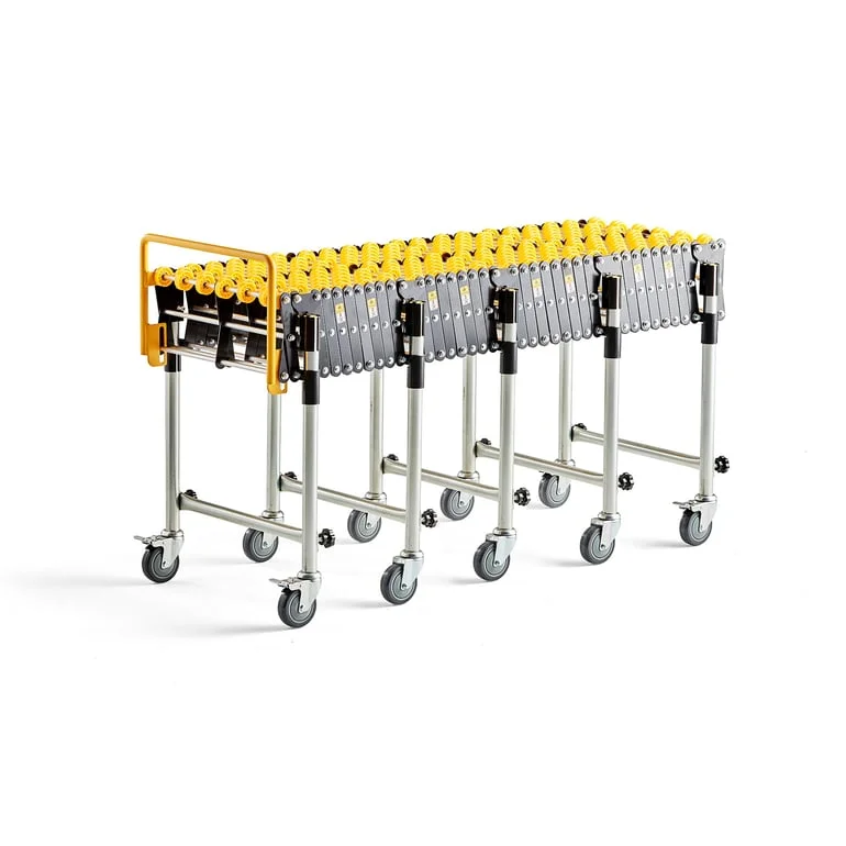 Flexible roller conveyor COURSE, nylon rollers, L 1448-4360 mm