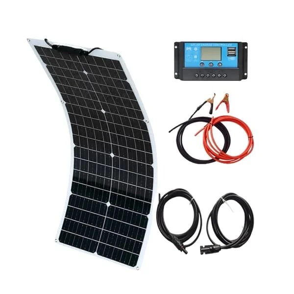 Fleksibelt solcellepanel, 150W, 18v opladning