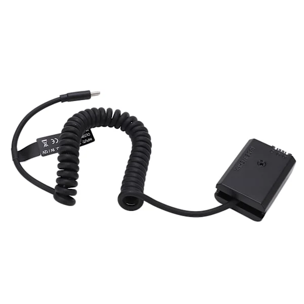 Typ C Strömadapter DC Kopplare FW50 Fullt Avkodat Dummy Batteri för Sony A6000 A6500 A9 A7