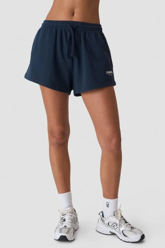 ICANIWILL - Everyday Terry High Waist Shorts Midnight Blue- Shorts - Dames - sportkleding van ICIW